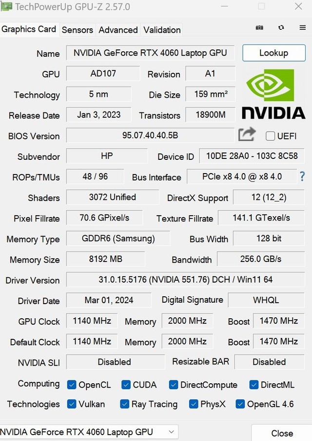 惠普暗影精灵10 SLIM笔记本(Ultra 7 155H+RTX4060)评测，笔记本评测网（bjbpc.com）