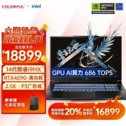 双十一大促+以旧换新补贴 七彩虹将星X17 Pro Max笔记本（i9-14900HX RTX4090）仅需1