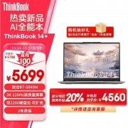 双十一大促+城市能效补贴 ThinkPad ThinkBook 14+ 2024 锐龙版（R7-8845H 32G 1T）仅需45