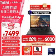 双十一大促+城市能效补贴 ThinkPad T14p笔记本（Ultra5 125H 32G 1TB）仅需5999.2元