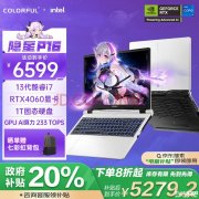 16英寸i7游戏本推荐 七彩虹隐星P16 24（i7-13620H RTX4060 16G 1TB）仅需5279.2元