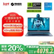 机械革命入门大屏游戏本 机械革命极光15（i5 12450HX RTX4050 16G 512G）仅需4079.2元