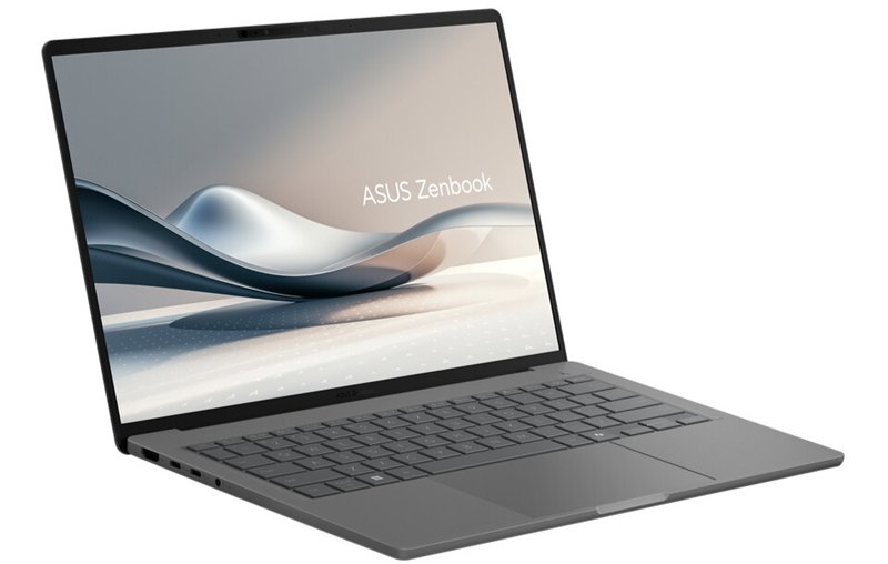 华硕 2025 款Zenbook A14骁龙版海外上市 可选择‌骁龙X Plus/Elite处理器售价899美元起，笔记本评测网（bjbpc.com）