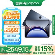 高性能高通游戏平板 OPPO Pad 3 Pro（高通骁龙8 Gen3领先版）国补价格2549.15元