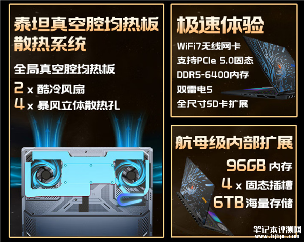 微星泰坦18 Ultra AI/龙魂典藏版开启预约 酷睿Ultra 9 285HX+最高满血RTX 5090，笔记本评测网（bjbpc.com）